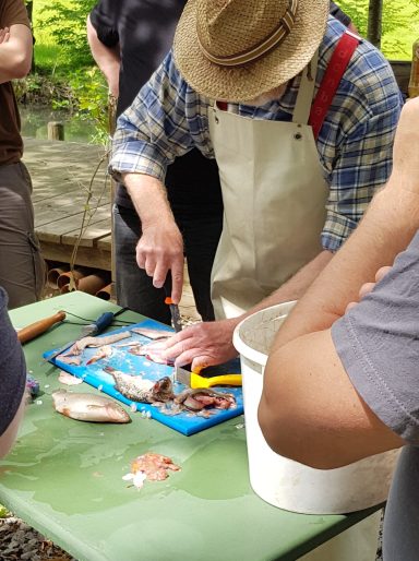 Fischverarbeitung am Praxistag